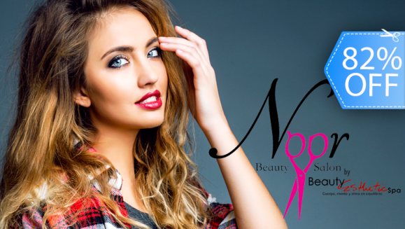[Imagen:¡Paga Q135 en lugar de Q750 por Tinte o Mechas + Lavado Spa + Tratamiento de Argán y Karité + Botox Capilar + Sellador de Hebras y Puntas + Planchado en Noor Salon!]
