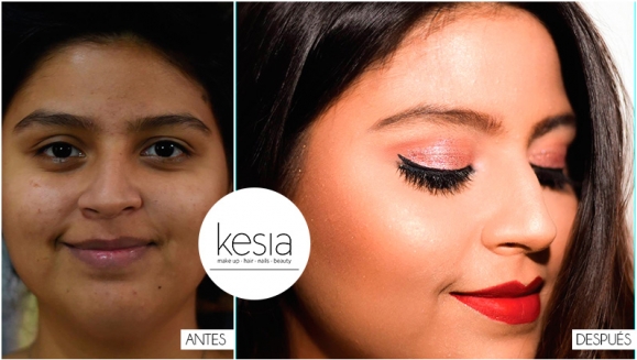 [Imagen:¡Paga $20 en Lugar de $60 por Maquillaje Profesional de Larga Duración + Peinado!]