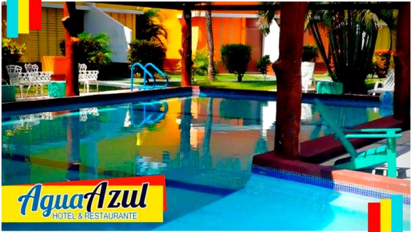 [Imagen:¡Paga Q295 en vez de Q590 por Estadía para 2 Adultos y 2 Niños en Habitación Doble en Agua Azul Hotel y Restaurante en el Puerto de San José!]