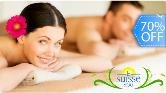 [Imagen:¡Paga Q189 en lugar de Q620 por un Relajante Día de Spa con Sauna, Jacuzzi e Hidroterapia Ilimitada + Masaje Hawaiano + Mascarilla y Exfoliación Facial + Té Relajante en Le Suisse Spa!]