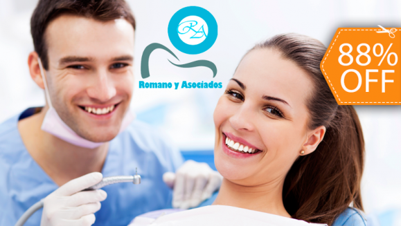 [Imagen:¡Paga $20 en lugar de $162 por 2 Rellenos de Resina o 4 Sellantes + Limpieza con Ultrasonido + Aplicación de Flúor + Diagnóstico con Cámara Intraoral + Revisión Ortodóntica + Evaluación de Cordales en Clínica Médica Romano y Asociados!]