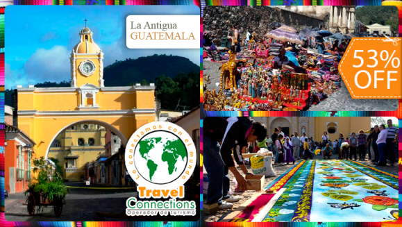 [Imagen:¡Semana Santa en Antigua! ¡Paga $28 en lugar de $60 por Tour a Antigua Guatemala en Martes Santo + Snack + Asistencia Migratoria con Travel Connections! ¡Solo 50 CUPONES DISPONIBLES!]
