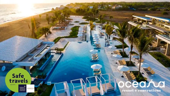 [Imagen:¡Oceana Resort TODO INCLUIDO! ¡Paga Q1,999 en Lugar de Q3,040 por Estadía Familiar para 2 Adultos y 2 Niños (De 0 a 5 Años) en Habitación Doble Standard + Impuestos Incluidos!]