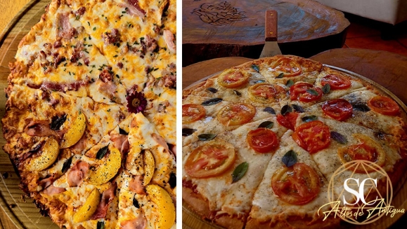 [Imagen:¡Paga Q199 en Lugar de Q425 por Combo hasta para 6 Personas: 3 Pizzas Grandes a Elección Entre Hawaiana, Peperoni, Vegetariana o Margarita o 3 Porciones de Alitas Para Compartir + 2 Picheles de Bebida!]