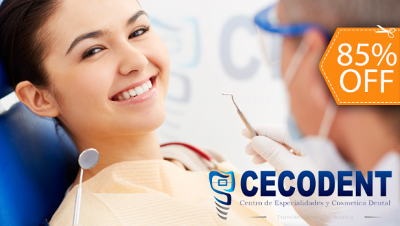 [Imagen:¡Paga $20 en lugar de $130 por 2 Rellenos de Resina o 4 Sellantes + Diagnóstico con Cámara Intraoral + Limpieza con Ultrasonido + Aplicación de Flúor en Cecodent!]