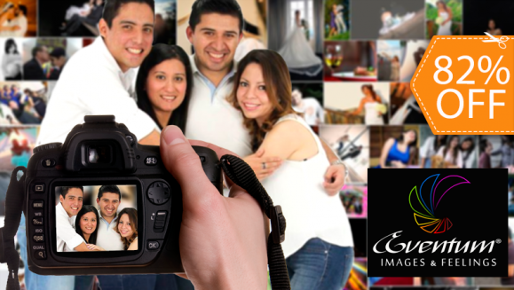 [Imagen:¡Paga $22 en lugar de $125 por Sesión Fotográfica de 60 Minutos que Incluye: 150 Fotografías Digitales + 20 Fotografías Editadas + 7 Fotografías Impresas en Eventum!]