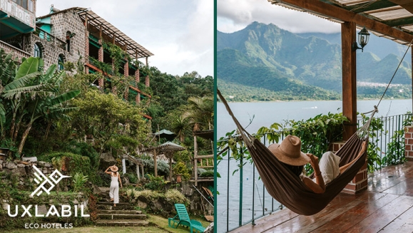 [Imagen:¡Paga Q499 en Lugar de Q1,320 por Day Pass para 2 en Hotel Uxlabil que Incluye: 2 Desayunos + 2 Almuerzos + Jacuzzi + Sauna + Uso Ilimitado de Kayaks!]