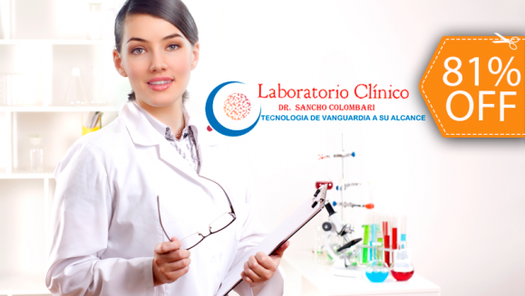 [Imagen:¡Paga $25 en lugar de $135 por Paquete de Exámenes de Laboratorio para Evaluación de Rutina con Glucosa, Colesterol, Triglicéridos, Ácido Úrico, Nitrógeno de Urea, Creatinina y Más + Evaluación Integral en Laboratorio Clínico Dr. Sancho Colombari!]