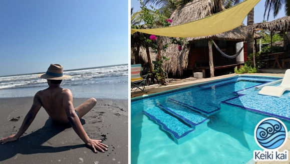 [Imagen:¡Escapada Perfecta a la Playa! ¡Paga Q375 en Vez de Q850 por 1 Noche para 2 Personas en Cabaña Tipo Hawaii con Baño Privado o Habitaciones Dobles con Baño Privado + 2 Desayunos + Uso de Instalaciones: Piscina, Hamacas y Más!]