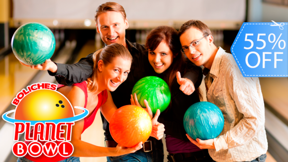 [Imagen:¡Paga Q59 en vez de Q130 por 1 Hora de Boliche hasta para 5 personas en Planet Bowl!]