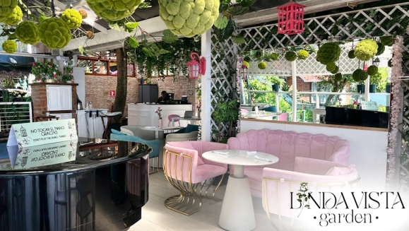 [Imagen:¡Linda Vista Garden: Desayunos para 2! ¡Paga $12 en Vez de $20.90 por 2 Desayunos Típicos que Incluyen: 2 Huevos al Gusto, 2 Chorizos de Tusa, 2 Mini Pupusas, 2 Panes de Bollo, Frijoles Refritos,  Plátanos y Queso + 2 Cafés + 2 Jugos de Naranja!]