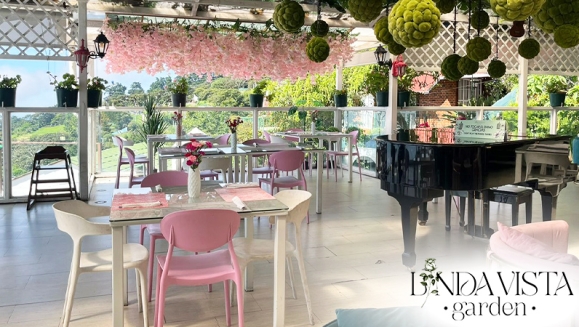 [Imagen:¡Linda Vista Garden: Desayunos para 2! ¡Paga $12 en Vez de $20.90 por 2 Desayunos Típicos que Incluyen: 2 Huevos al Gusto, 2 Chorizos de Tusa, 2 Mini Pupusas, 2 Panes de Bollo, Frijoles Refritos,  Plátanos y Queso + 2 Cafés + 2 Jugos de Naranja!]
