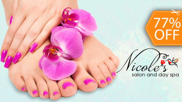 [Imagen:¡Paga $12 en lugar de $52 por Manicure Spa + Pedicure Spa + Maquillaje Permanente OPI en Manos y Pies en Nicole´s Salon and Day Spa!]
