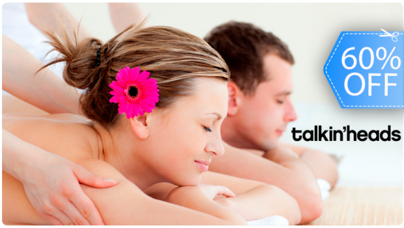 [Imagen:¡Paga Q199 en lugar de Q500 por Paquete de 2 Masajes Relajantes + Aromaterapia + Aceites Minerales + Crema del Mar Muerto + Servicio de Duchas en Talkin Heads de Majadas Once!]