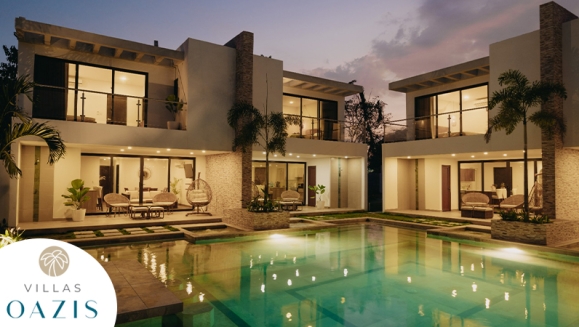 [Imagen:¡Paga Q3,999 en Lugar de Q6,640 por Estadía de Fin de Semana (2 Noches) Hasta Para 10 Personas en Villa de Lujo Equipada en Monterrico: Habitaciones con A/C, Cocina Completa, Comedor, Sala, Jacuzzi Privado, Piscinas, Áreas Para el Descanso y Más!]