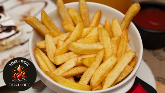 [Imagen:¡Nueva Parrillada de Carnes y Mariscos! ¡Paga Q299 en Vez de Q521 por “Maristierra" Familiar Hasta Para 4 Personas con: 1 Lb de Lomito o Puyazo + 1/2 Lb de Camarones + 1/2 Lb de Pulpo + 2 Guarniciones + Pichel de Bebida + 2 Postres!]