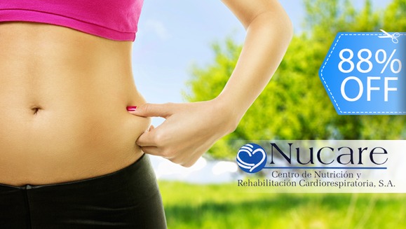 [Imagen:¡Paga Q189 en lugar de Q1,600 por Paquete Reductivo y Nutricional que Incluye: 3 Cavitaciones + 3 Vacumterapias + 3 Radiofrecuencias + 3 Consultas y Evaluaciones Nutricionales + 3 Menús Semanales Personalizados en Nucare!]