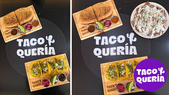 [Imagen:¡Paga $13 en Lugar de $21.48 por Festín Mexicano para 2 Personas: 1 Torta a Elección: Pollo, Cerdo o Chorizo + 1 Orden de Tacos a Elección: Pollo, Cerdo o Chorizo + 1 Entrada de Nachos Revolcados!]