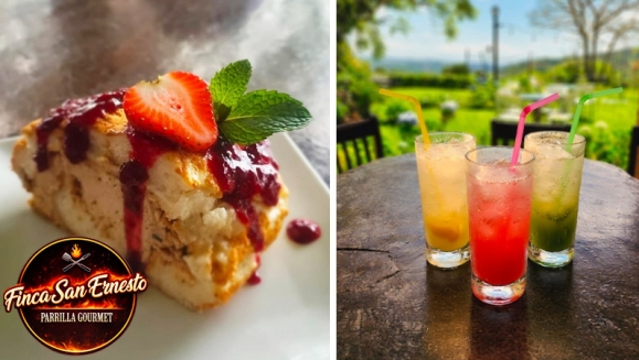 [Imagen:¡Disfruta un Delicioso Plan en Comasagua! ¡Paga $22 en Lugar de $42.50 por 2 Hamburguesas a Elección entre: Pollo, Res o Cerdo Ahumado + Papas + Postres: 2 Rollos de Pavlova + 2 Limonadas de la Casa!]