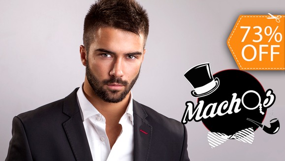 [Imagen:¡Paga $9 en lugar de $33 por Corte de Cabello + Lavado de Menta y Romero + Exfoliación Capilar de Menta para Tratar Grasa, Caspa y Caída del Cabello + Facial Express + Mascarilla de Barro o Concha Nácar + 1 Bebida en Machos!]