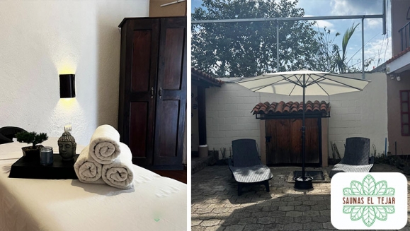 [Imagen:¡Día de Spa Ilimitado para 2! ¡Paga Q299 en Lugar de Q660 por Día de Spa con Circuito de Sauna Húmedo o Baño de Vapor + 30 Minutos de Masaje Corporal + 2 Mascarillas + Bebidas a Elección: 2 Gaseosas o 2 Cervezas + 1 Porción de Papas Fritas y Más!]