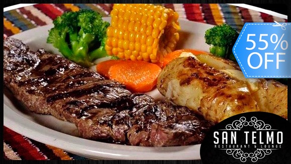 [Imagen:¡Paga Q154 en lugar de Q340 por Parrillada Argentina que Incluye: 1 Libra de Puyaso Angus + 8 Onzas de Chorizo Argentino + 4 Guarniciones a Elección + 2 Bebidas + Postre en Restaurante San Telmo!]