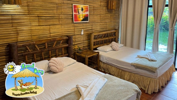 [Imagen:¡Paga Q450 en Lugar de Q900 por Estadía Hasta Para 4 Personas en el Caribe, Habitación Doble con A/C + 2 Desayunos a Elección + ⁠Entrada de Tajadas con Costillas para Compartir!]