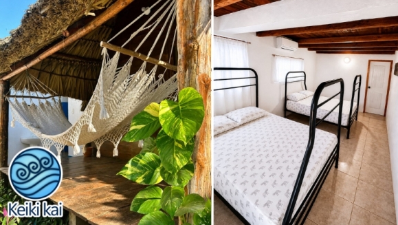 [Imagen:¡Escapada Perfecta a la Playa! ¡Paga Q349 en Lugar de Q850 por 1 Noche para 2 Personas en Cabaña Tipo Hawaii con Baño Privado o Habitaciones Dobles con Baño Privado + Snacks de Desayuno + Uso de Instalaciones: Piscina, Hamacas y Más!]