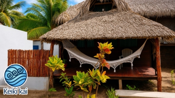 [Imagen:¡Escapada Perfecta a la Playa! ¡Paga Q349 en Lugar de Q850 por 1 Noche para 2 Personas en Cabaña Tipo Hawaii con Baño Privado o Habitaciones Dobles con Baño Privado + Snacks de Desayuno + Uso de Instalaciones: Piscina, Hamacas y Más!]
