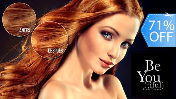 [Imagen:¡Paga Q95 en lugar de Q325 por Shot de Brillo Permanente Marca Redken + Tratamiento de Keratina + Corte de Puntas + Lavado Spa + Planchado + Gotas de Finalización en Be You Tiful!]