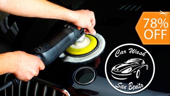 [Imagen:¡Paga $19 en lugar de $85 por Restauración de Pintura (Robin, Abrillantador, Pasteado a Máquina 3M) + Lavado de Motor + Pulido de Silvines + Car Wash Completo en Car Wash San Benito!]