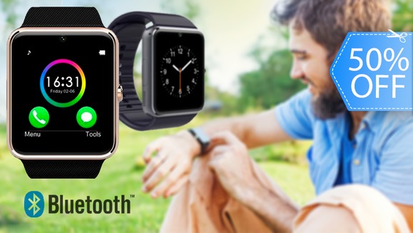 [Imagen:¡Paga Q349 en lugar de Q700 por SmartWatch Todo en Uno: Espacio para  SIM de Teléfono, Conexión Bluetooth, Cámara Frontal, Podómetro y Más!]