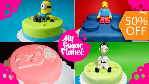 [Imagen:¡Paga $15 en lugar de $30 por Pastel Decorado de 15 Porciones de My Sugar Planet!]