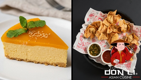 [Imagen:¡Deleite Asiático en Don Li! ¡Paga $20 en Lugar de $35.45 Por Menú para 2 con: 2 Sushi Rolls a Elección entre California, Crunchy, Boneless, Crunchy Crab, Honolulu o Char Siu Roll + Orden de Wantán de Pollo + Postre + Pichel de Té Helado!]