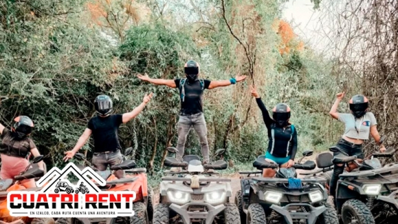 [Imagen:¡3 Horas de Aventura Extrema en Izalco para 4 Personas! ¡Paga $120 en Lugar de $360 por Experiencia Extrema, Incluye: 4 Cuatrimotos!]