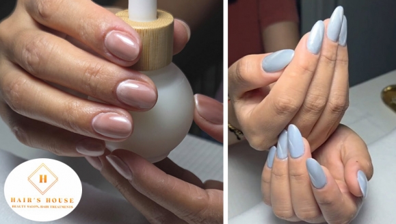 [Imagen:¡Uñas Lindas y Fuertes! ¡Paga $10 en Lugar de $21 por Base Rubber + Esmaltado Permanente o Efecto Ojo de Gato + Manicure Express!]