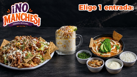 [Imagen:¡No Manches, Qué Rico! ¡Paga $12 en Lugar de $25.47 y Disfruta Un Combo Para 2: Escoge entre Burritos o Tortas con Carne a Elección + Papas + Entrada a Elección: Nachos, Esquite o Sopa de Tortilla!]