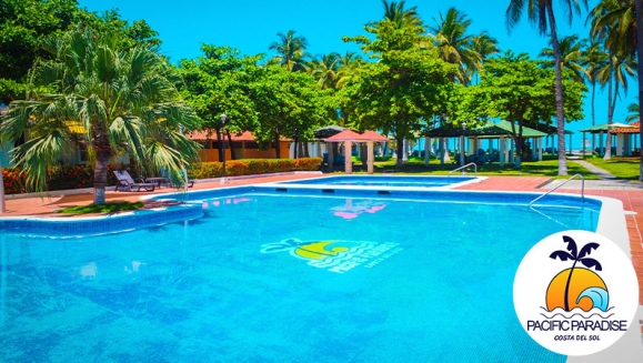 [Imagen:¡Un Paraíso Tropical Te Espera! ¡Paga $72 en Lugar de $103 por Estadía Para 2 Adultos en Pacific Paradise, Costa del Sol + 2 Desayunos + Hospedaje Gratis Para 2 Niños de 0 a 7 Años!]