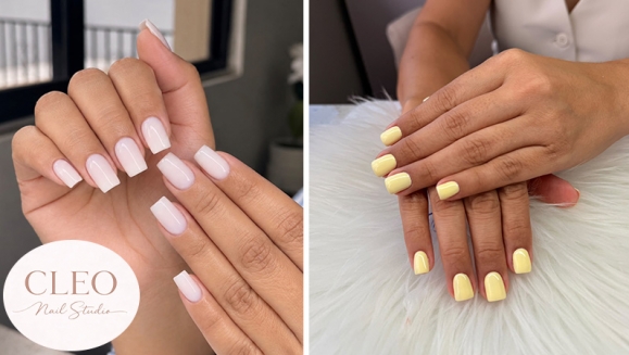 [Imagen:¡Paga $10 en Lugar de $20 por Aplicación de Técnica Soft Gel o Rubber + Manicure Express + Esmaltado Permanente DND + Brillo Permanente!]