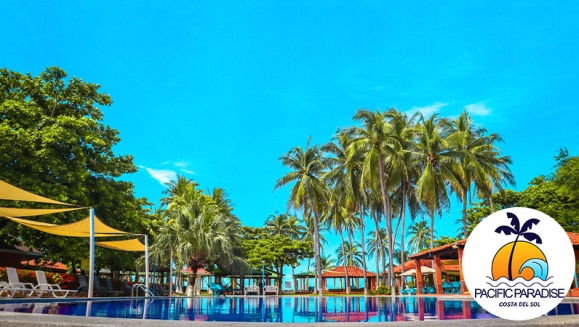 [Imagen:¡Day Pass en Costa del Sol! ¡Paga $67 en Lugar de $134 por Day Pass Hasta Para 6 Personas en Pacific Paradise + Playa + Piscinas + Glorietas + Ingreso Gratis Para Niños de 0 a 7 Años!]