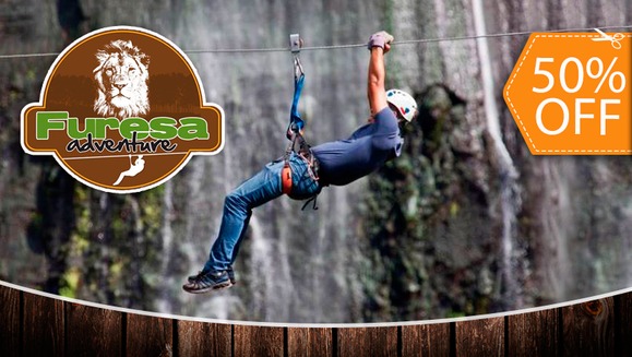 [Imagen:¡Paga $15 en lugar de $30 por 1 Recorrido en Canopy Extremo y Uso del Parque en FURESA!]