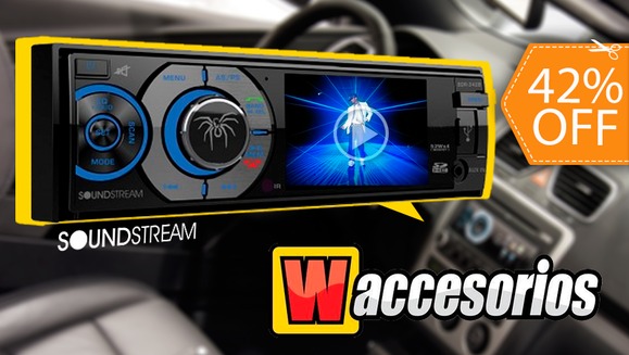 [Imagen:¡Paga $73 en lugar de $125 por Autoestéreo con Pantalla para Reproducir Audio y Video de W Accesorios!]