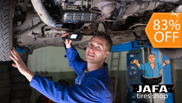 [Imagen:¡Paga $12 en lugar de $70 por Alineado y Balanceo de Llantas+ Revisión de Frenos + Revisión de 16 Puntos en Jafa Tires Shop!]