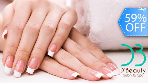 [Imagen:¡Paga Q62 en lugar de Q150 por Set de Uñas Acrílicas French o Naturales + Decoración en 2 Uñas + Parafina en Manos en D' Beauty Salon &amp; Spa!]