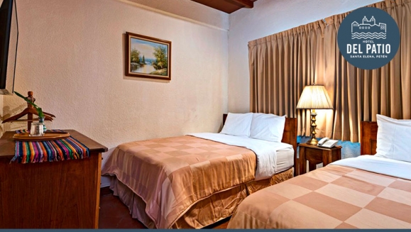 [Imagen:¡Paga Q464 en lugar de Q1,000 por Estadía para 2 Adultos y hasta 2 Niños en Hotel del Patio, Santa Elena, Petén!]