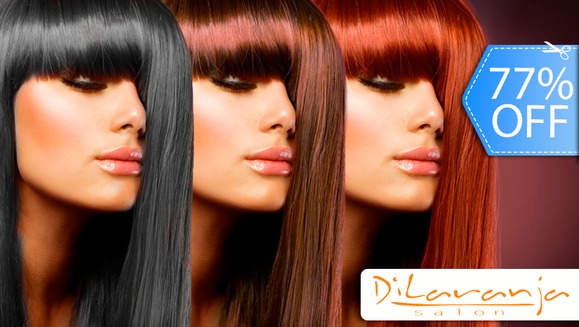 [Imagen:¡Sin Restricción de Largo o Volumen! ¡Paga Q89 en lugar de Q385 por Tinte Completo o Mechas + Corte de Puntas + Esmalte en Manos + Planchado!]