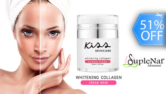 [Imagen:¡Paga Q148 en lugar de Q301 por Mascarilla Blanqueadora de Colágeno KISS Skincare: Minimiza Poros Abiertos, Desvanece Manchas (Paño, Decoloraciones, Pecas, Acné), Exfolia, Suaviza y Más!]