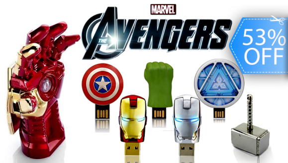 [Imagen:¡Paga Q99 en lugar de Q210 por Memoria USB de 16 GB de los Súper Héroes de Avengers!]