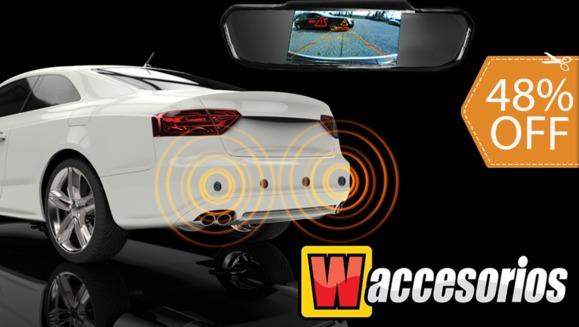 [Imagen:¡Paga $130 en lugar de $250 por Retrovisor con Cámara de Reversa + Sensores de Retroceso!]