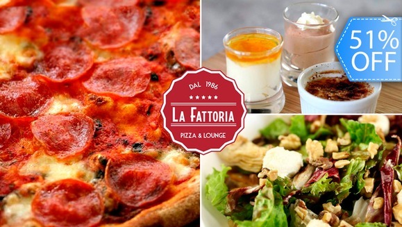 [Imagen:¡Paga Q99 en vez de Q203 por 1 Pizza Grande New York Style de 13” a Elección + 1 Ensalada de la Casa + 2 Postrecitos + 2 Bebidas!]